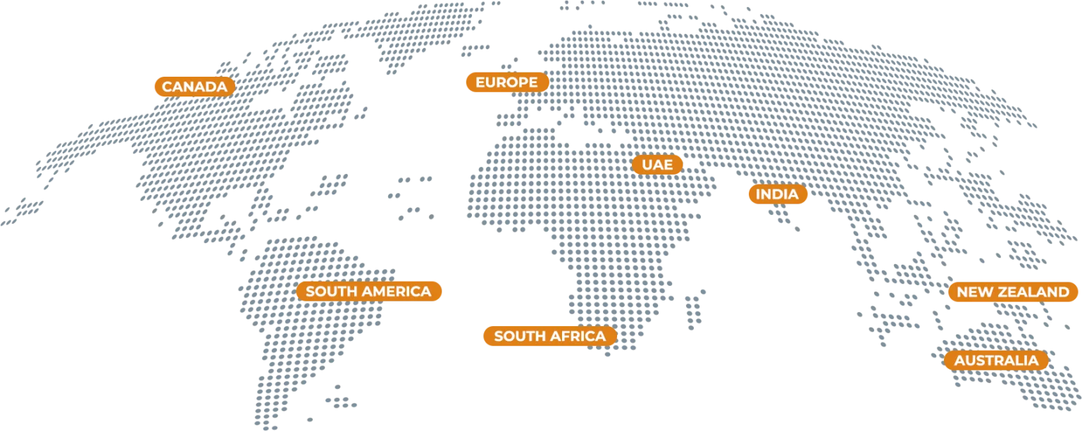 Our Client Map across Globe - Socialee